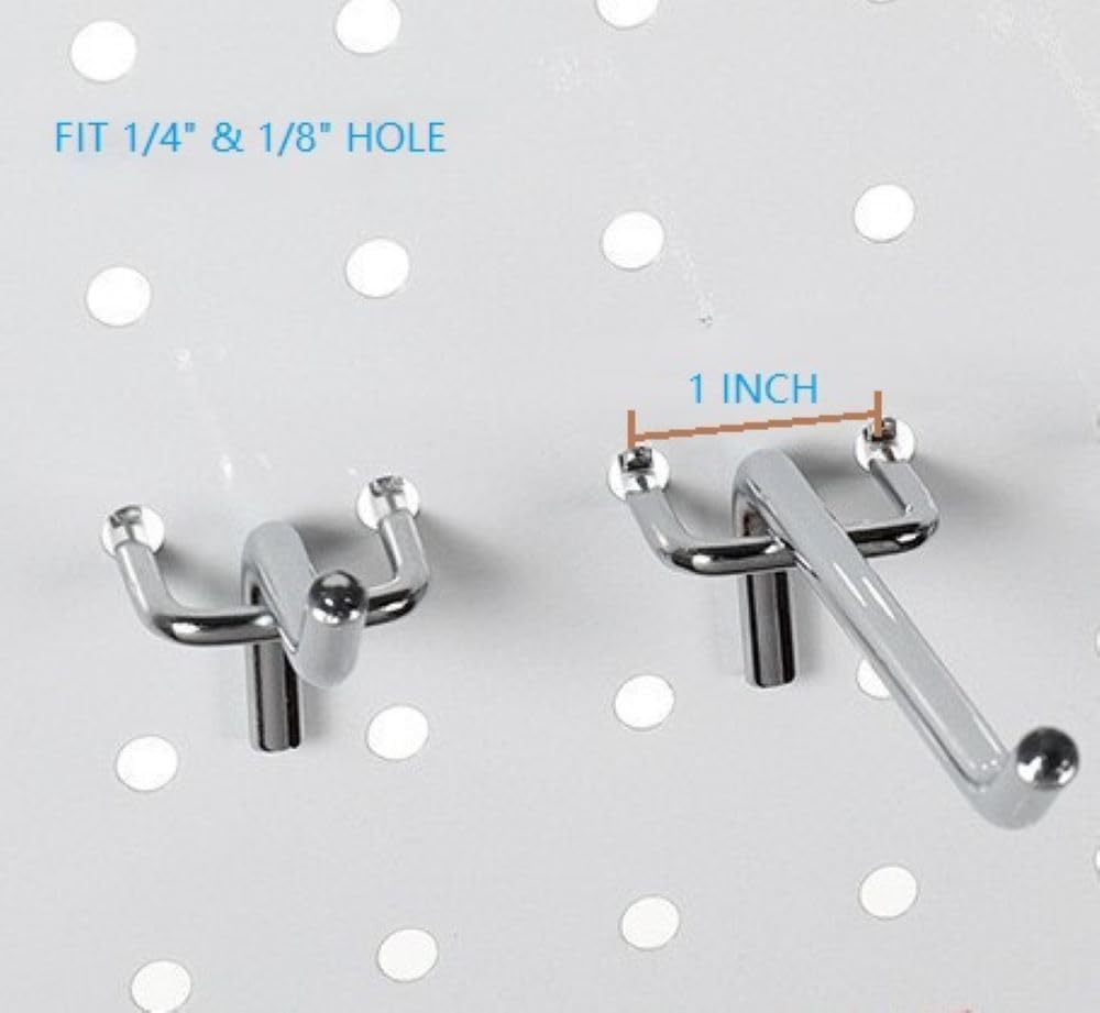 2 in Pegboard Hooks Organizer Accessory Kit, 36 PCS, Peg Board Hooks