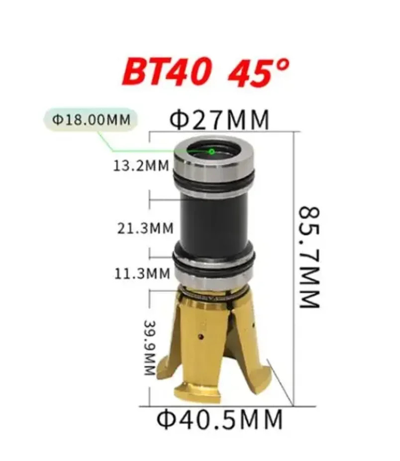 BT30 BT40 4 Petal Clamp Pull Claw CNC Spindle 45 Degree Outer Screw Pull