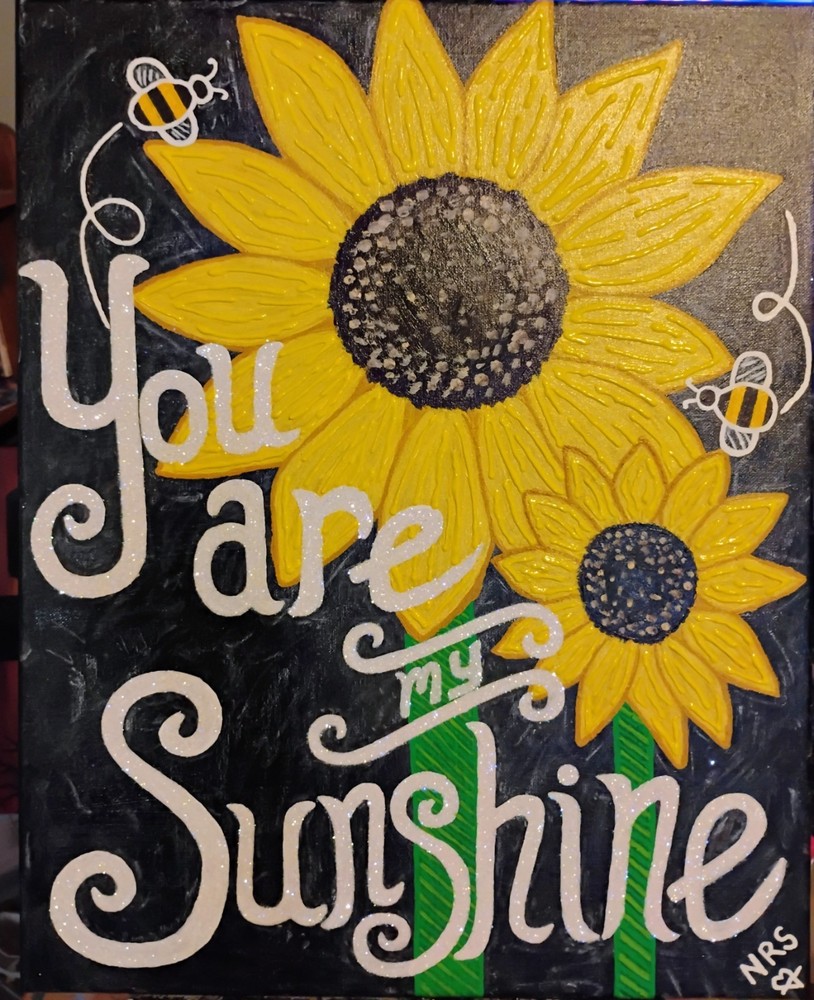 Hand Painted Acrylic Painting On Canvas