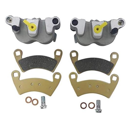 Front Left Right Brake Caliper Set with Pads without Mounting Bracket for