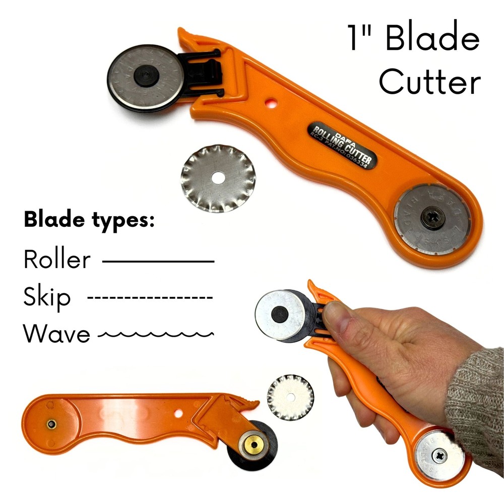 Rotary Cutter Roller for Cutting Fabric, Leather, Paper - Multi-Layer Use
