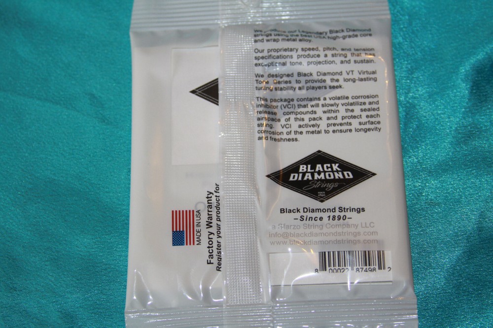 Black Diamond Silverplated Wound Fiddle Strings, N719