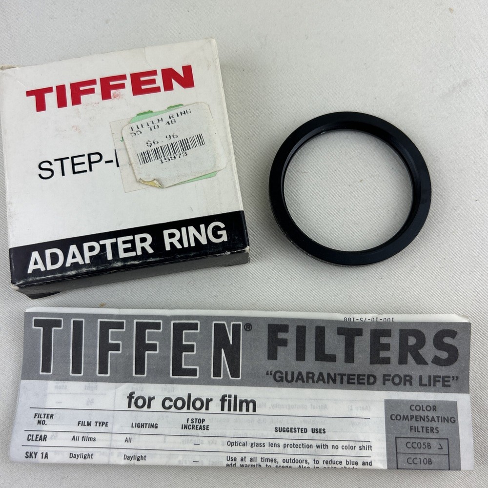 Tiffen 55 to 48 Step Down Adapter Ring W Box