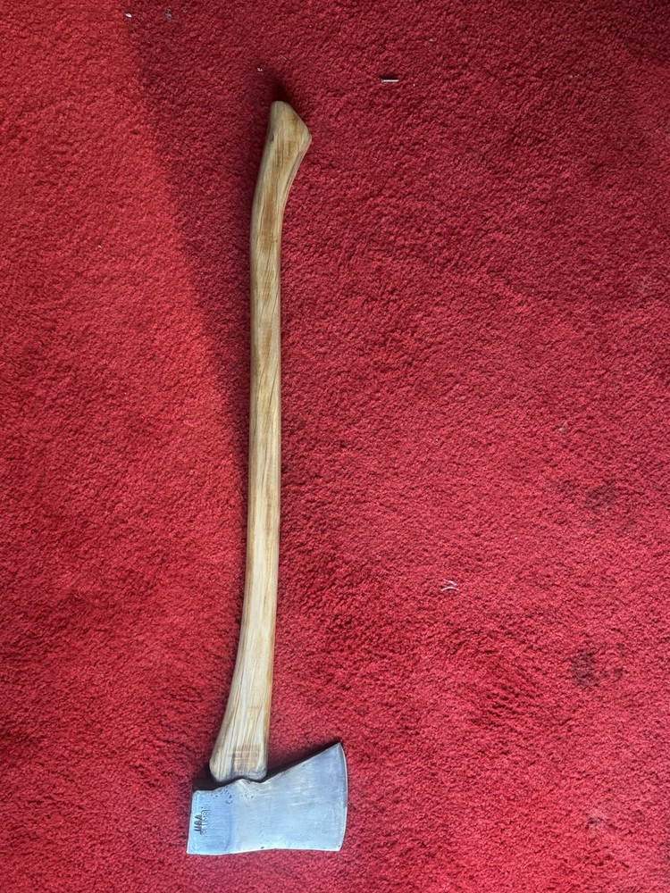 Vintage Plumb Single Bit Axe - Jersey Pattern - Bare Clean Handle, Semi Polished