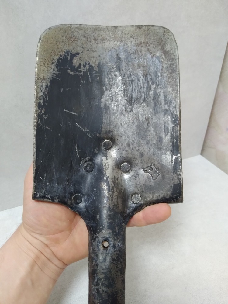 WW2 Original Authentic Relic German Sapper Shovel, mark MFR Wolf