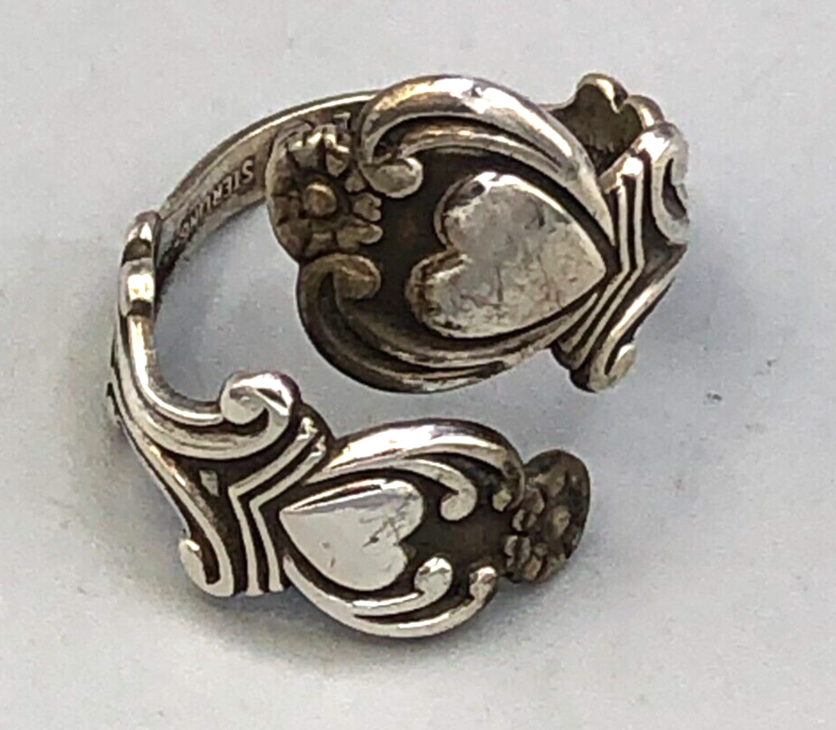 Avon Sterling Silver Spoon Ring, size 7.5