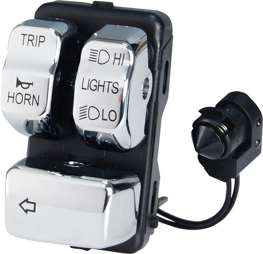 Drag Specialties Can Bus Handlebar Control Module Chrome Left #0616-0386