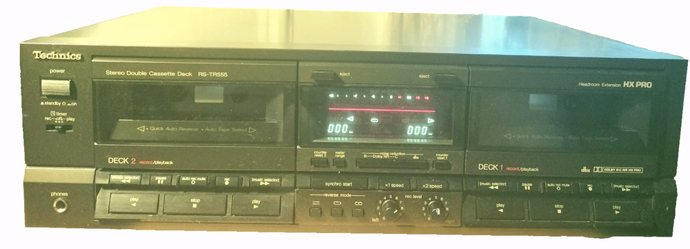 Technics double cassette deck RS-TR555  VG CONDITION.
