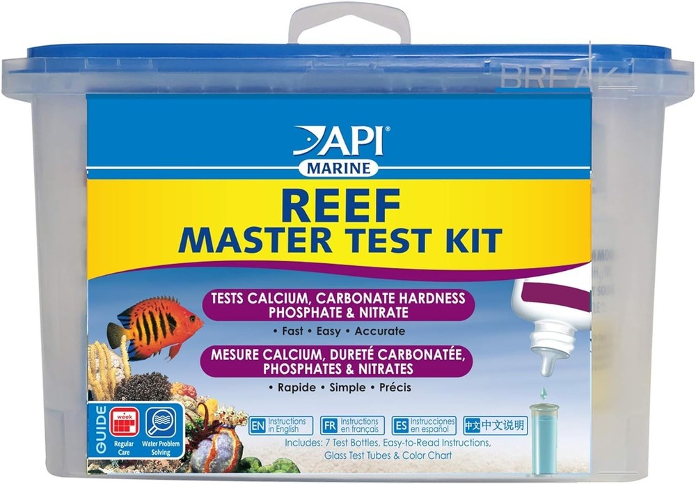 Single 800-Test Freshwater Aquarium Water Master Test Kit White