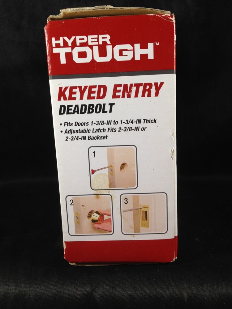 Hyper Tough Keyed Entry Deadbolt One Pair