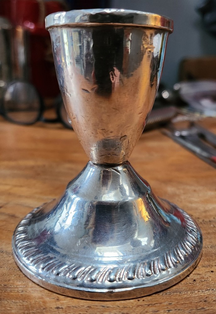 Solid Silver Small Candlestick