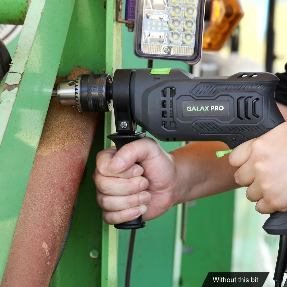 Dual-Function Corded Impact Drill with Variable Speed & Adjustable Handle