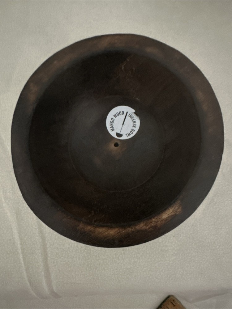 Pre-owned Mango Wood Incense Bowl