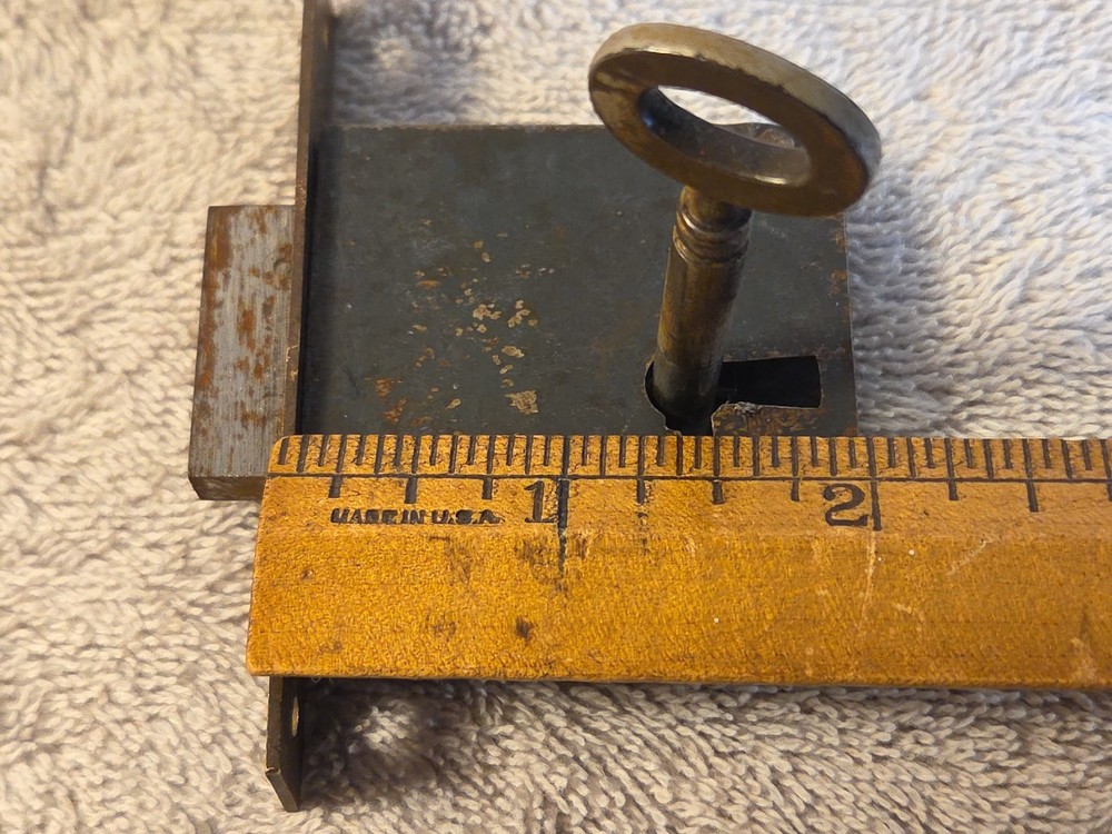 3) Mortise Lock w/Skeleton Key Right & left Hand Cabinet Doors Small Boxes