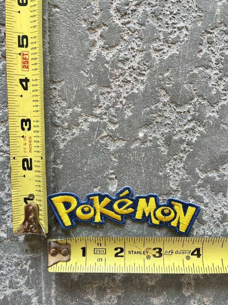 Anime Iron On Patch Pokémon Yellow Blue Embroidered