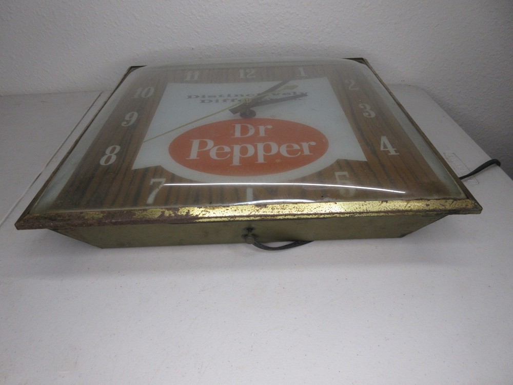 Vintage Dr. Pepper Distinctively Different Wall Clock