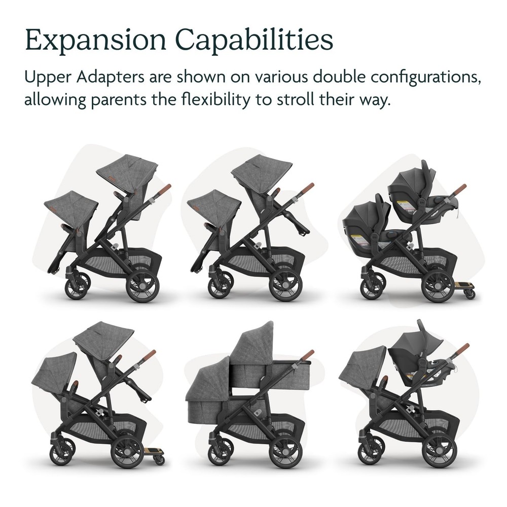 Upper Adapter for Vista V1/V2/V3 Strollers: Secure Multi-Seat Attachment