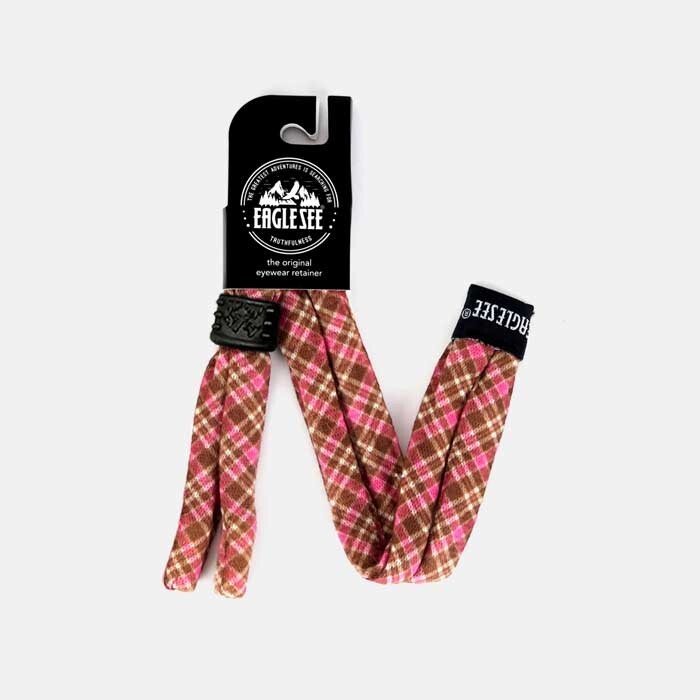 Sunglass retainer / Strap for Sunglasses | Pink Tartan