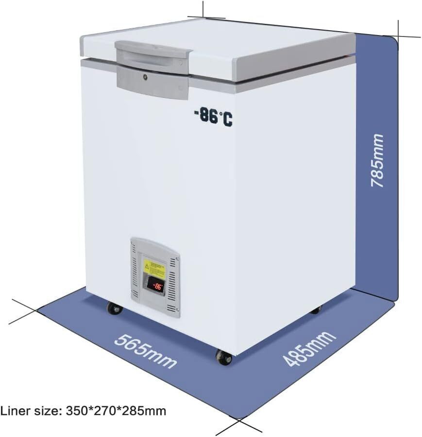 -86℃ 28L Ultra Low Temperature Freezer Samples Deep Cooling Refrigerator Fridge
