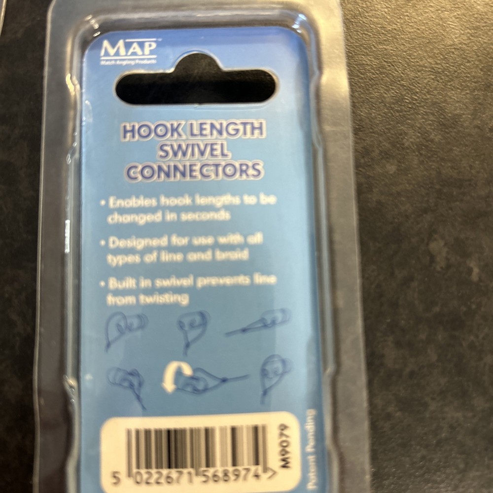 Map Hook Length Swivel Connectors 2pks
