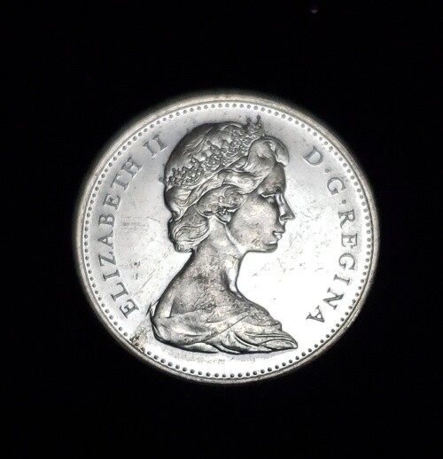 1969 CANADA 5 CENTS CIRCULATED COIN