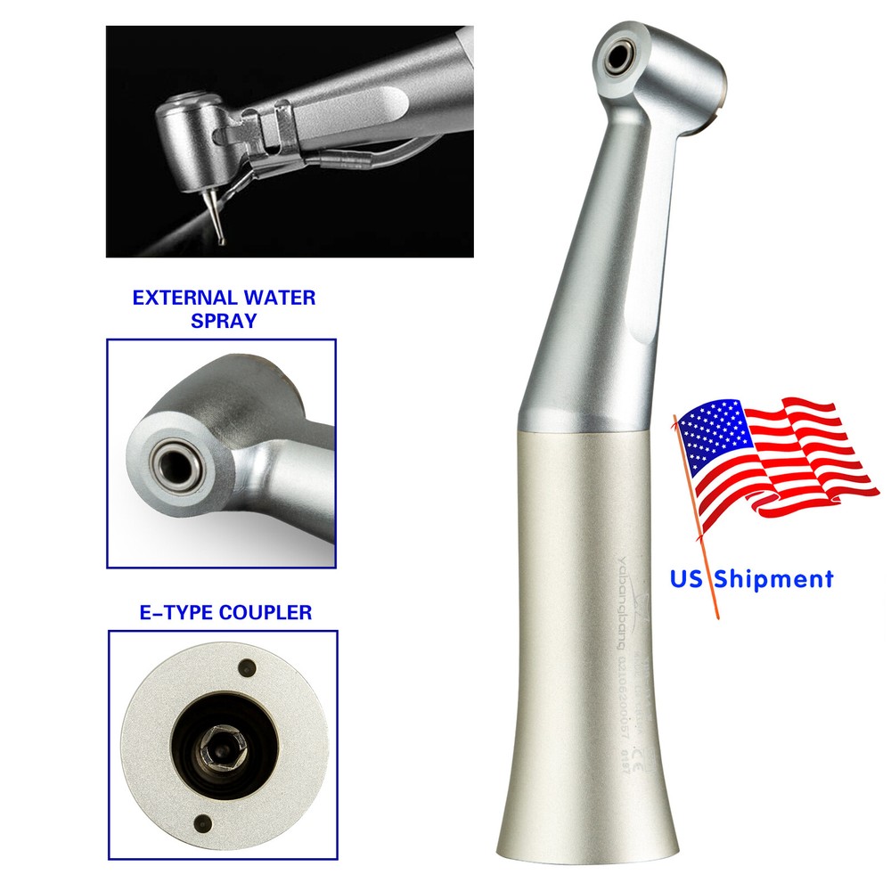 YABANG Dental Low Speed Push Button Type Contra Angle Handpiece 1:1 E-type FX23