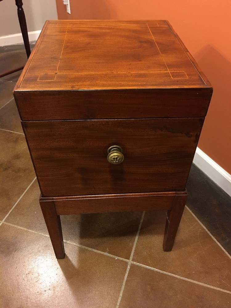 Antique Cellarette 19th C Mahogany