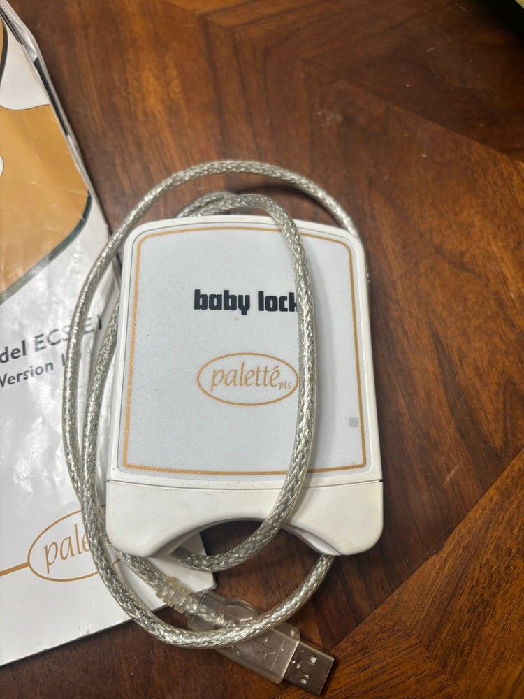 BABY LOCK PALETTE VERSION 1.0 PES TRANSFER SYSTEM ECS-E1 USES SMALL CHIP CARD
