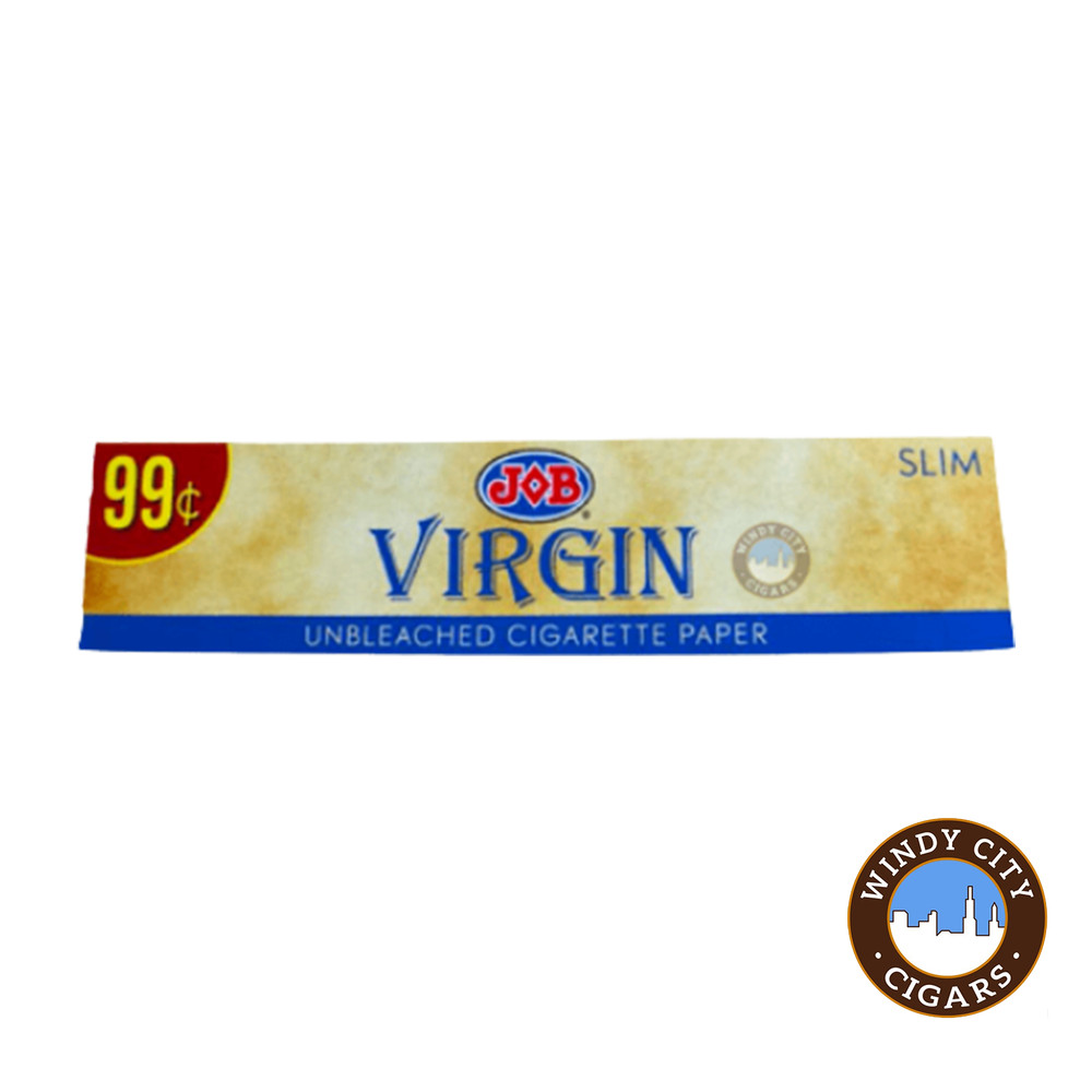 Job Virgin Unbleached Slim Rolling Papers - 5 Packs