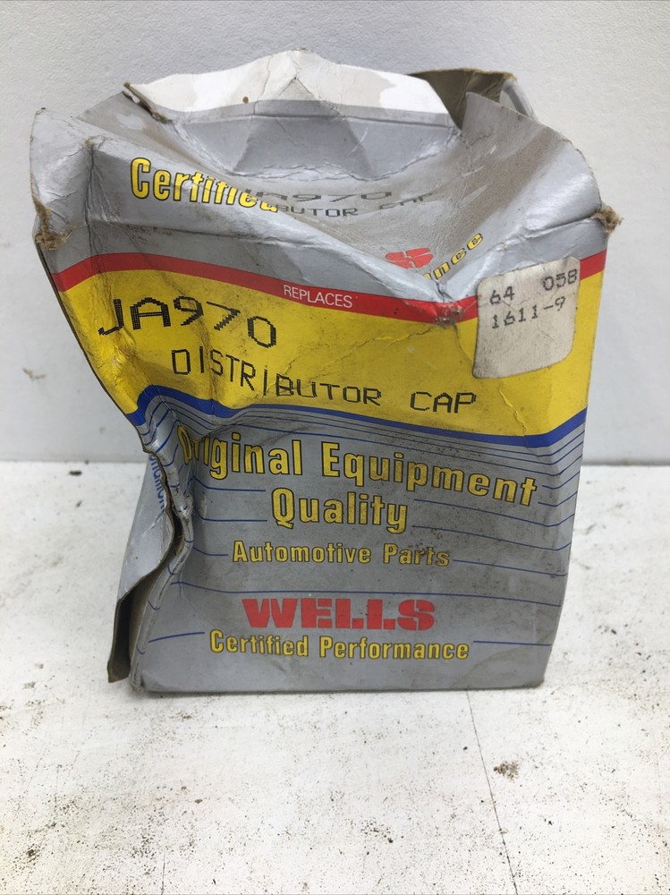Wells Certified Performance Distributor Cap JA970 (New Old Stock)