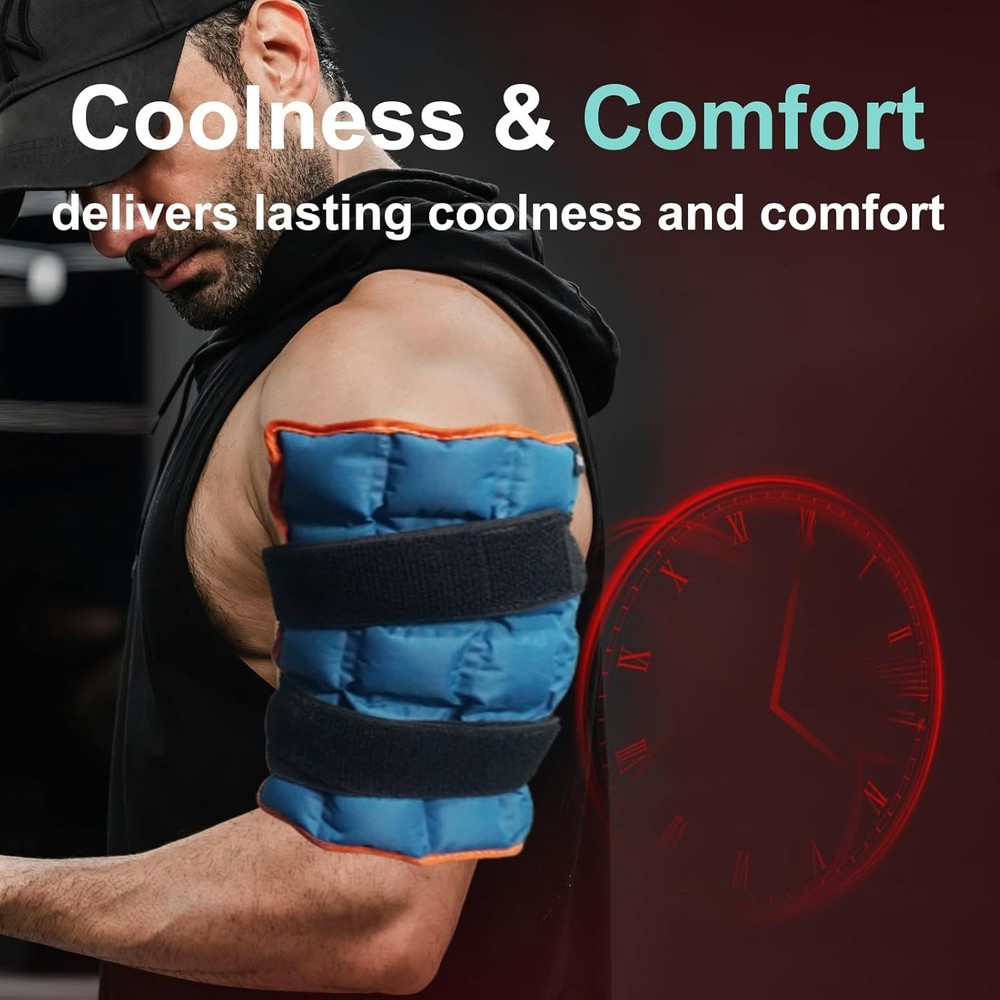 Ice Pack for Knee Pain Relief Reusable Hot Cold Compress with Adjustable Strap