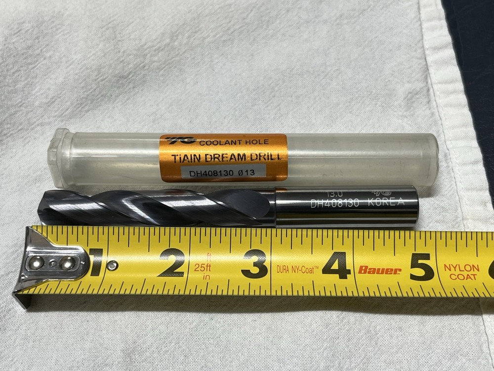 13MM .5118 YG Dream Drill Solid Carbide Through Coolant Drill