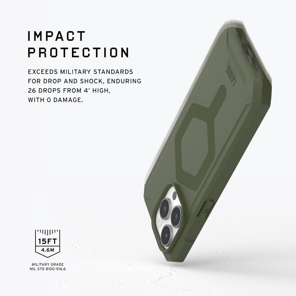 UAG Compatible iPhone 15 Pro Case 6.1" Essential Armor – MagSafe, Drop-Tested