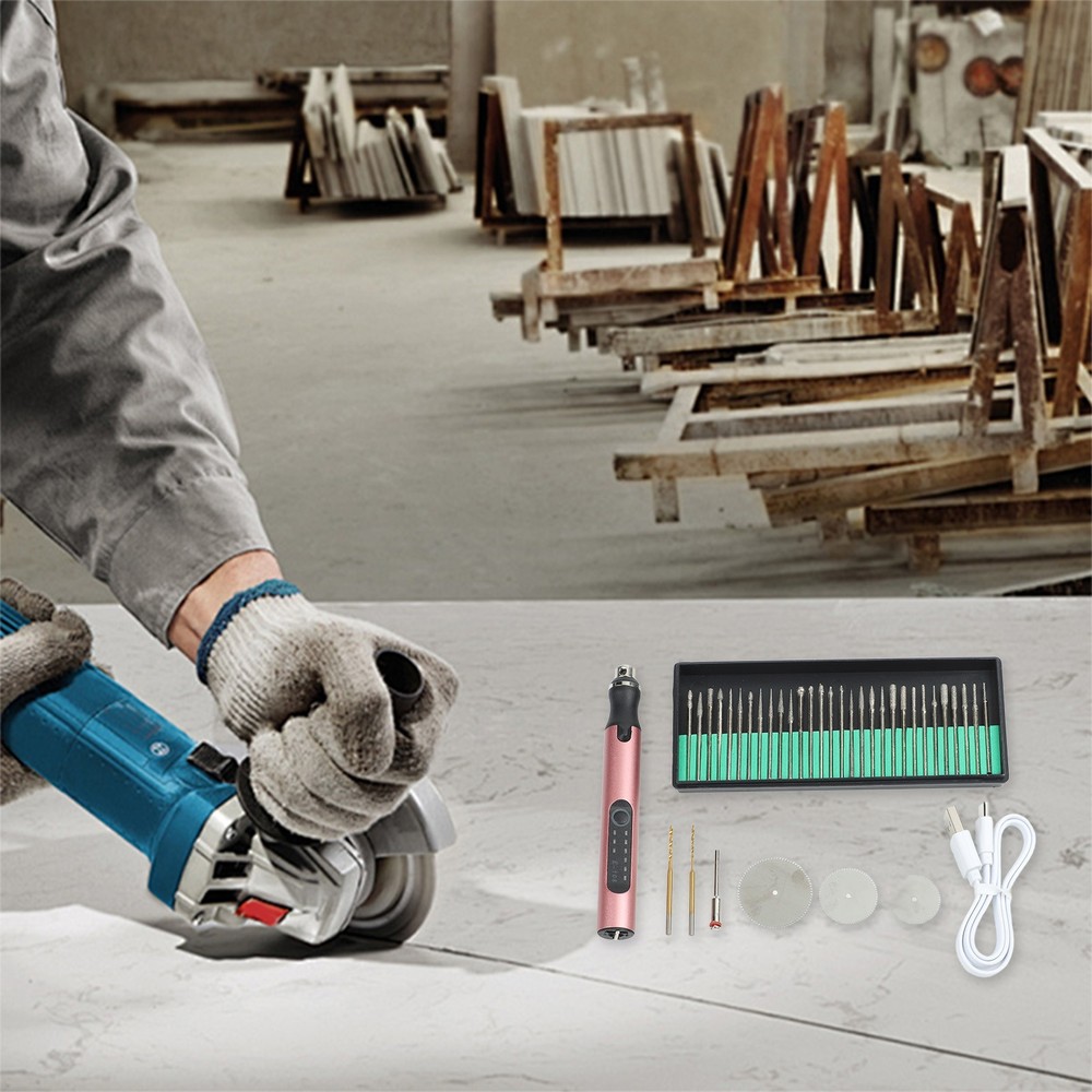 Cordless Electric Rotary Tool Application Package Content Engraving Machine