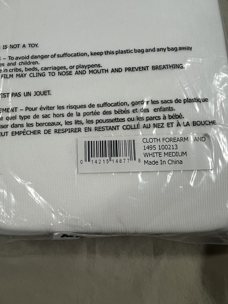 Century Cloth Forearm Hand White Adult Medium