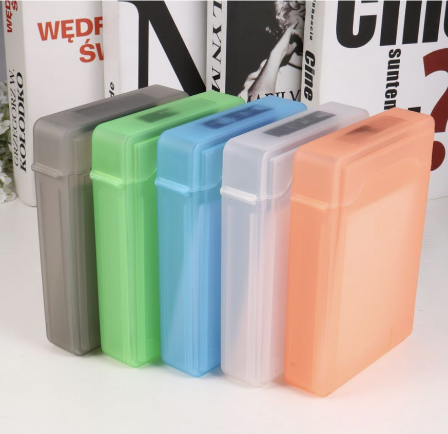 5 Pcs 3.5 Inches Hard Disk Drive Protection Storage Box Case