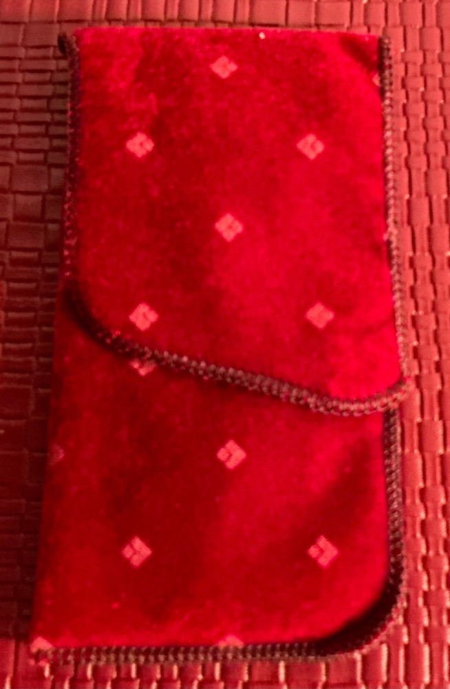Rare Vintage Red Soft Eyeglass Case