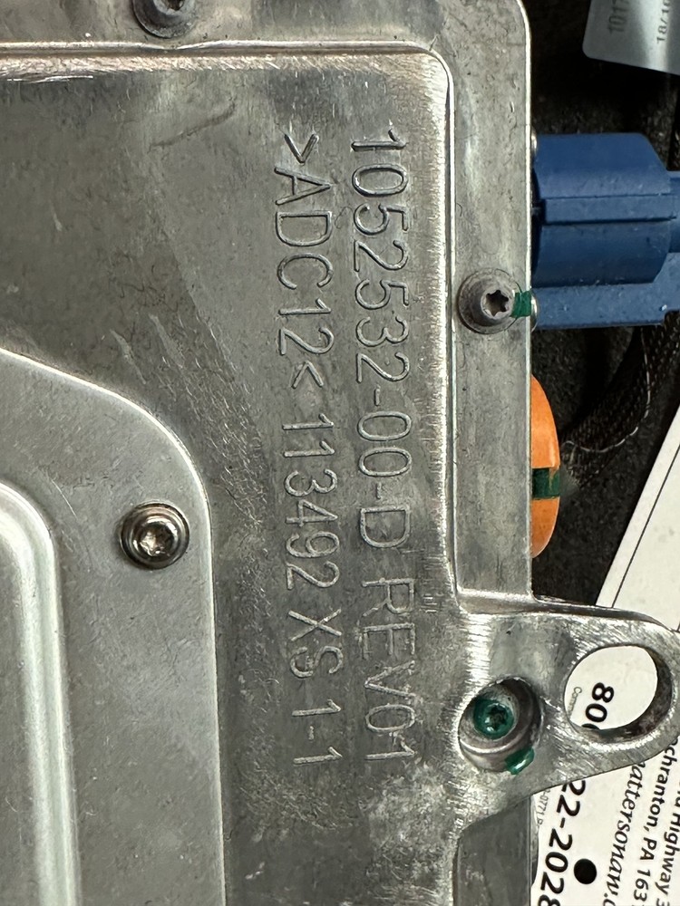 16-20 TESLA S ON BOARD CHARGING SYSTEM MODULE COMPUTER 106651002A