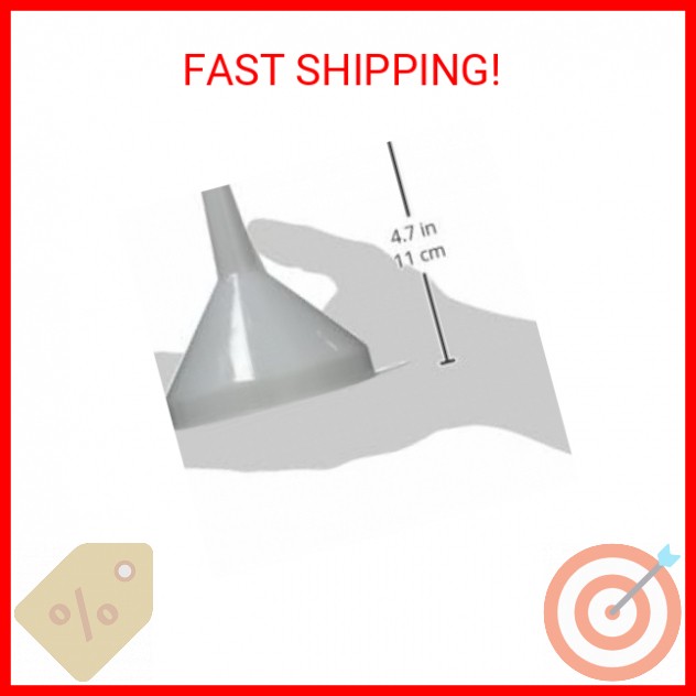Winco 8oz Funnel, Plastic, 4-1/4"