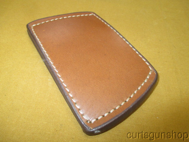 Brown Leather Belt Slide Holster Medium Size