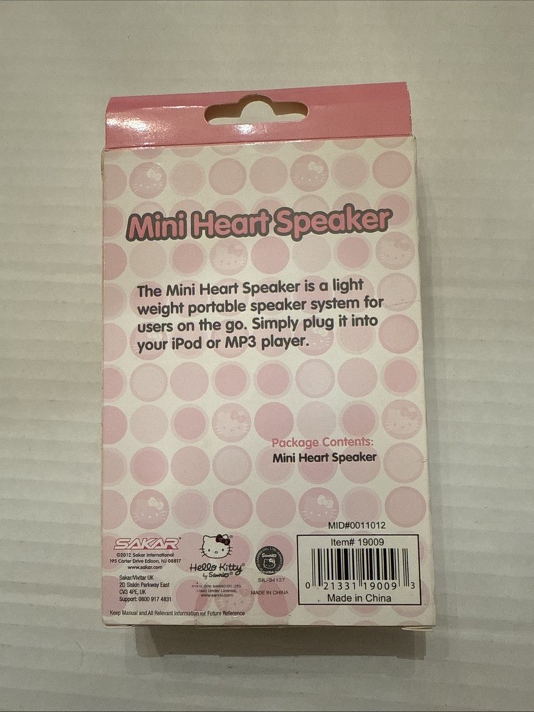 Hello Kitty Mini Heart Speaker