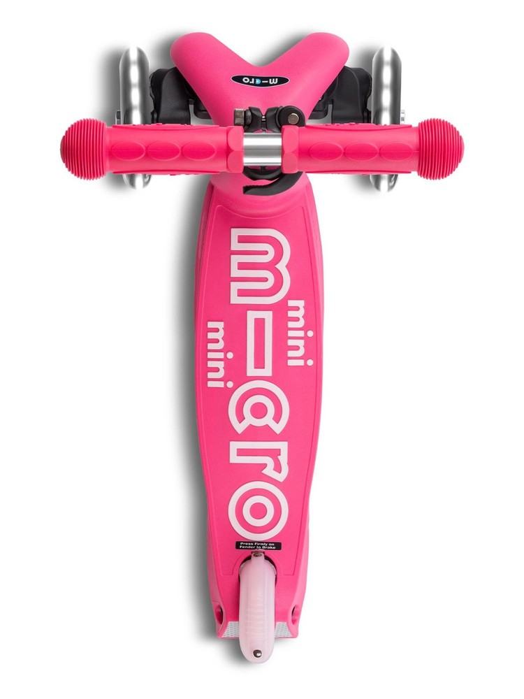 Micro Kickboard - Mini Deluxe Foldable LED Scooter, 3-Wheeled, Lean-to-Steer,...