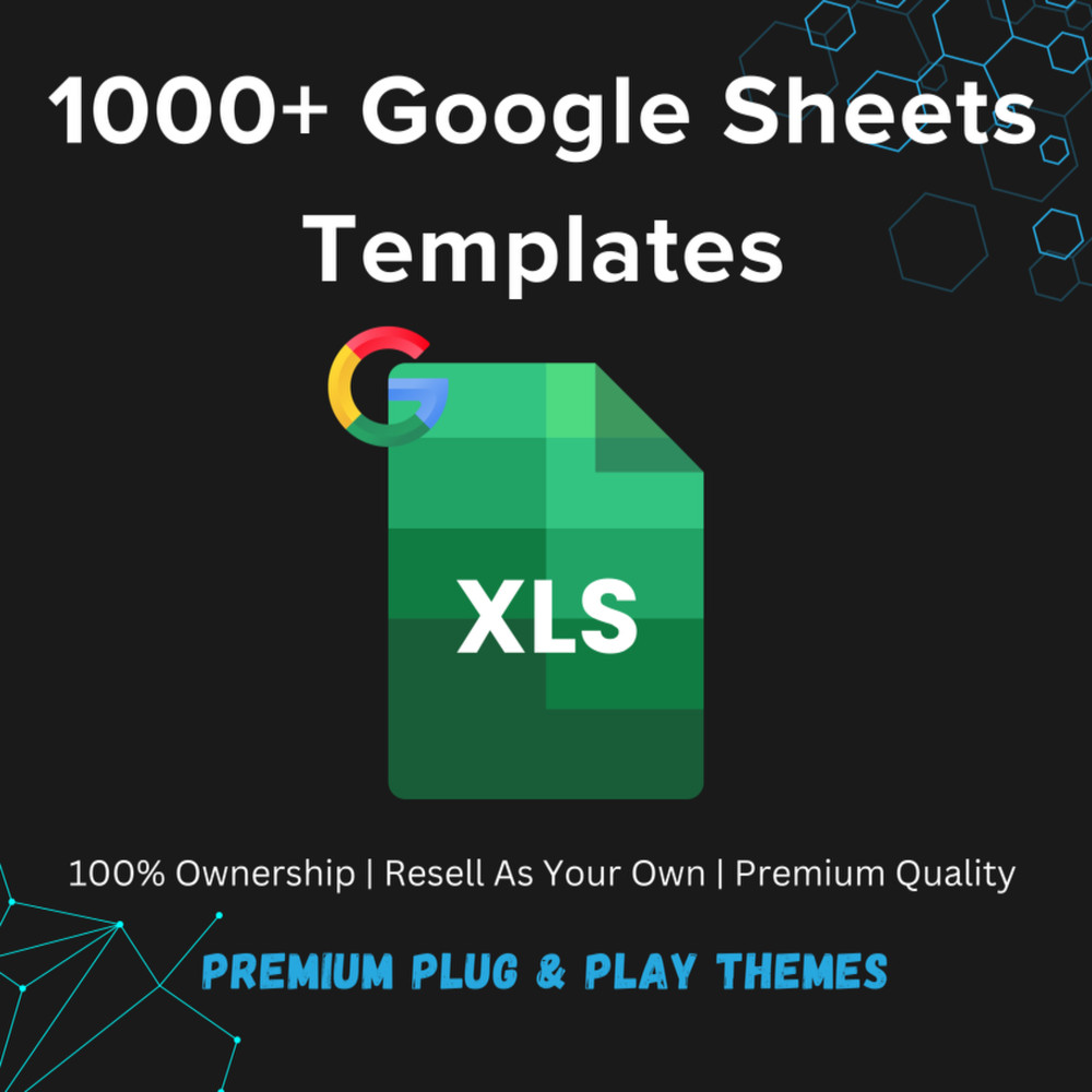 1000+ Google Sheets Templates - MRR, PLR, Templates, Excel Sheets