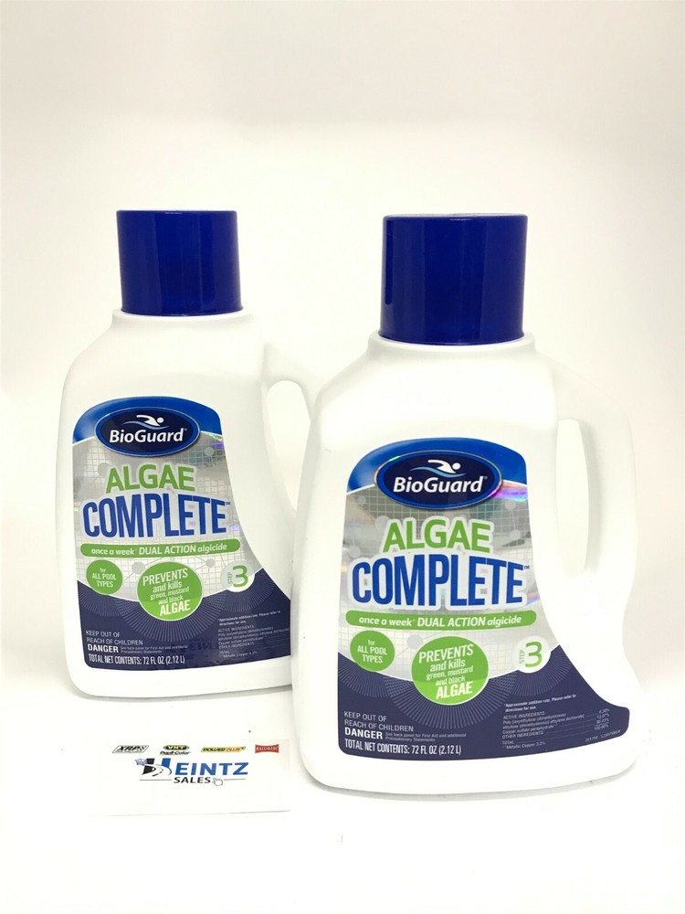 BioGuard-23075 Algae Complete-2 PACK - Weekly Dual Action Algicide - 72 fl oz