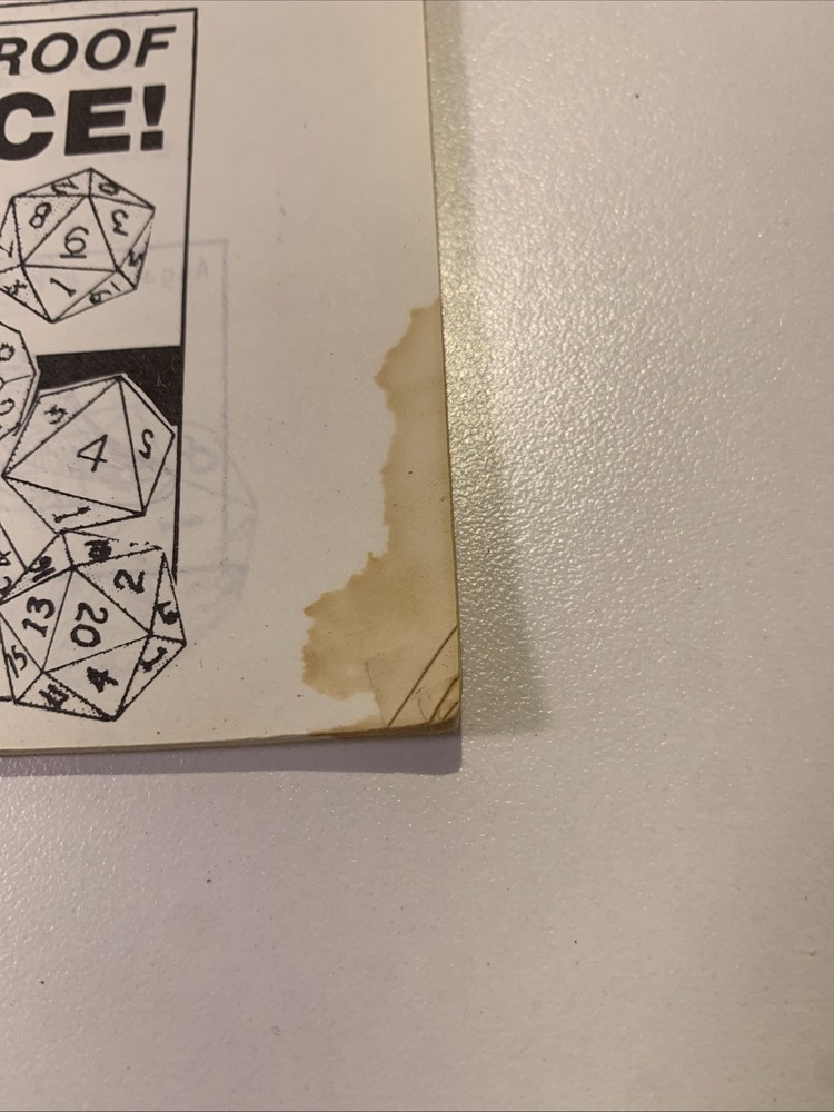 Armory 30 Sided Dice Gaming Tables 1982