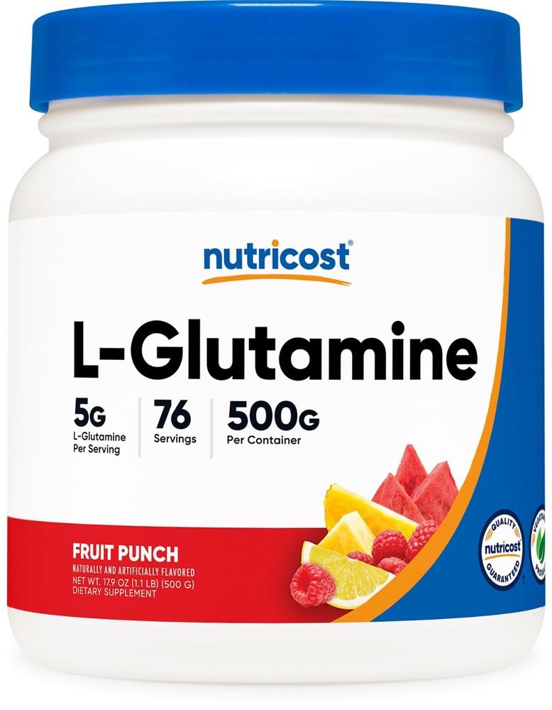 Nutricost L-Glutamine Powder (500G) (Fruit Punch)