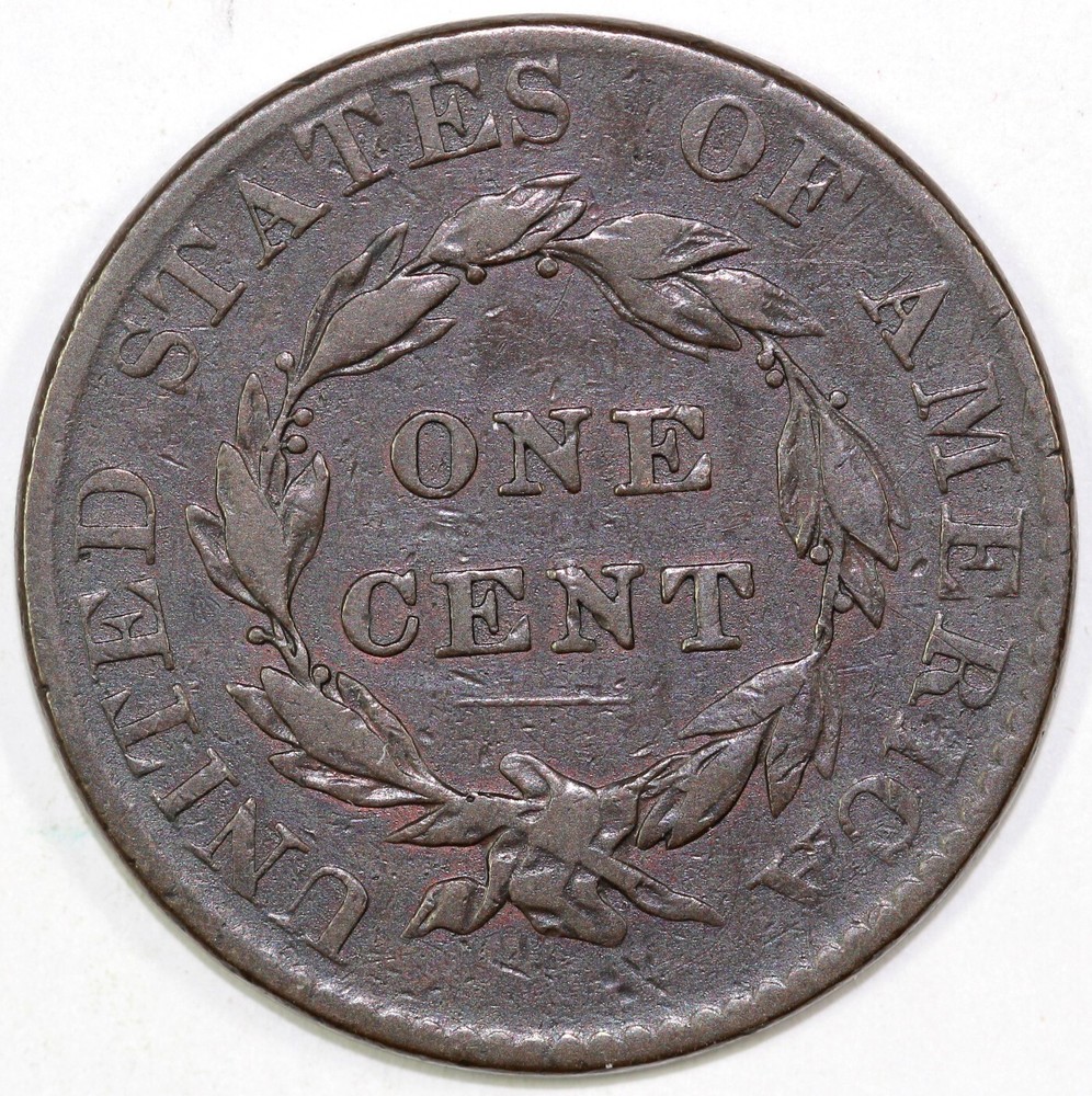 1822 1c N-5 Coronet or Matron Head Large Cent