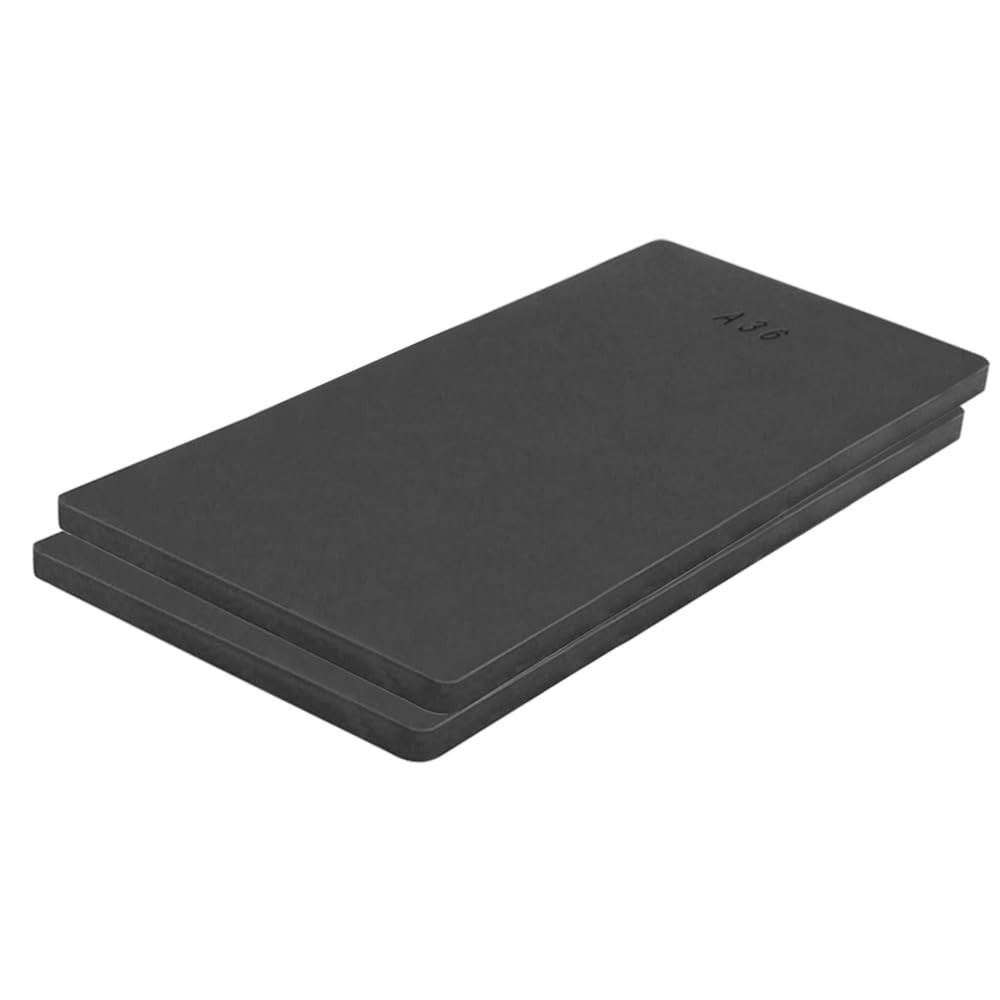 4pc 1/8" A36 Hot Rolled Steel Sheet 8x12" Black Rectangular