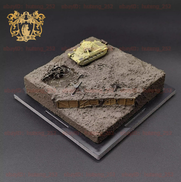 3D Printed 1/144 British Matilda II medium tank Finished Model