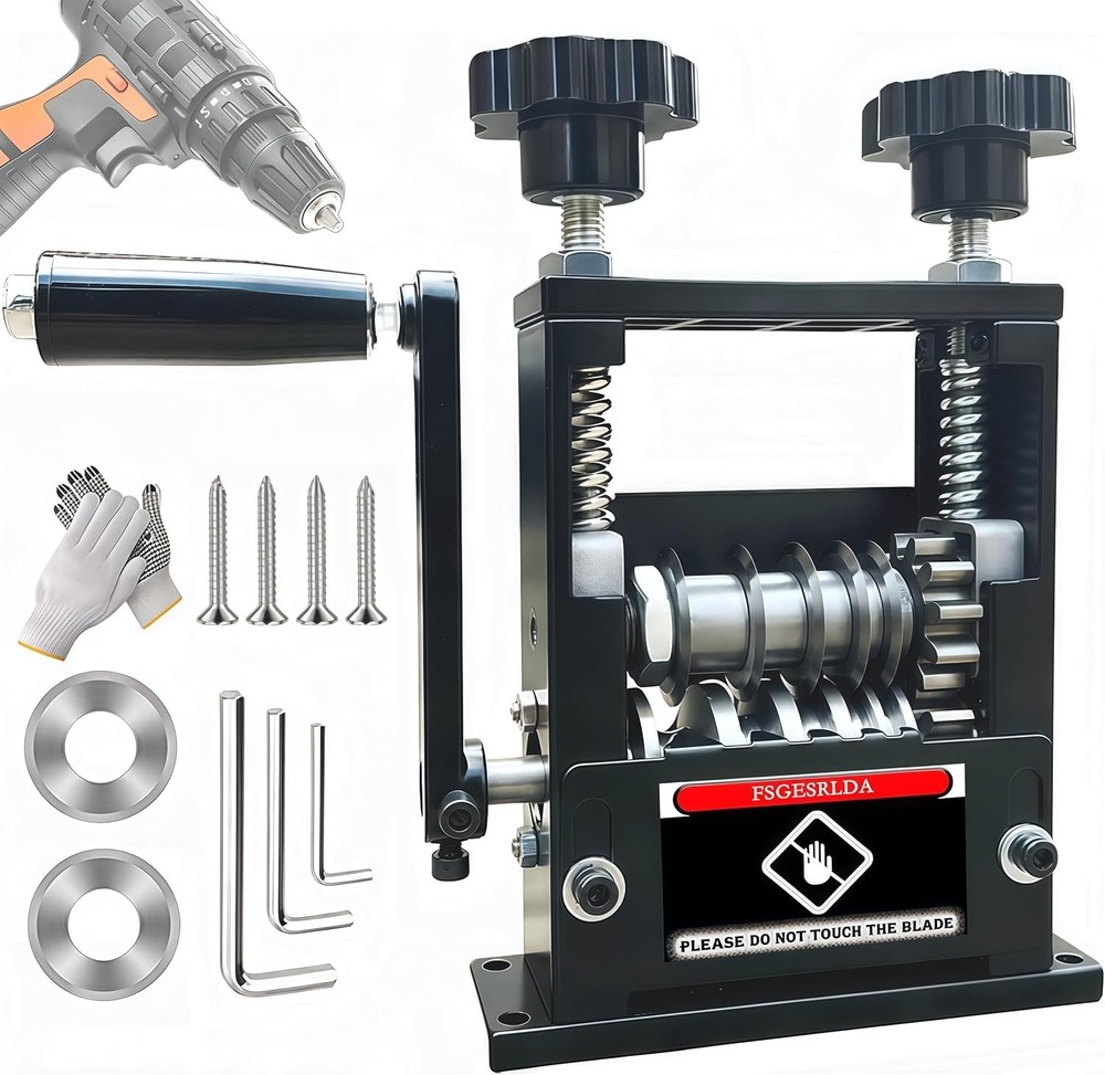 Manual Wire Stripper Machine,Drill Powered Hand Crank Wire Stripper Tool With...